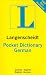 Langenscheidt Pocket German Dictionary: German-English English-German (Langenscheidt Pocket Dictionar)