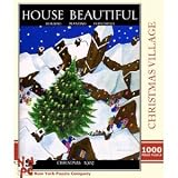 Christmas Village 1000 Piece Puzzle House Beautiful Magazine by New York Puzzle Company