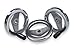 Two Spoke Handwheel Revolving Handle 3.15" Dia., 0.375" Bore