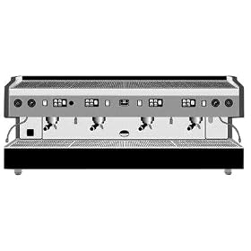 Rio Group 4 Vania Semi-Automatic Espresso Machine - FREE Inside Delivery!