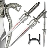 Twin Cobra Snake Daggers Into Spear / Sword W Stand