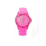 Figaro stark rosa Gummiarmband Modeuhr