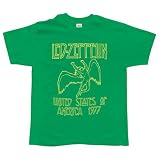 Led Zeppelin - 1977 Kelly Green T-Shirt