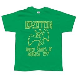 Led Zeppelin - 1977 Kelly Green T-Shirt