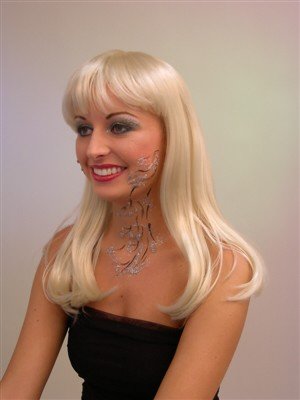 Perücke für Erwachsene langhaarperück blond gogo