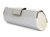 Ladies Silver Party Wedding Evening Clutch Bag Sale
