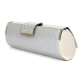 Ladies Silver Party Wedding Evening Clutch Bag Sale'