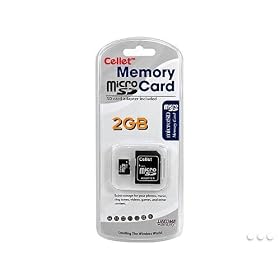 Cellet MicroSD 2GB Memory Card for Benq DC X800 Digital Camera Phone with SD Adapter.... by Cellet