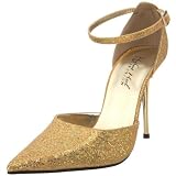 The Highest Heel Womens Slick Ankle-Strap Pump