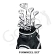 Adams Lady A7 OS 14-Piece Pinwheel Full Set in Petite Length