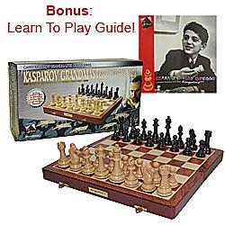Kasparov Grandmaster Chess Set- Spruce-Tek (TM) Chess Pieces - Toys & Games > Chess Sets