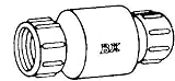 Muellar #101-105 1 White PVC CHK Valve