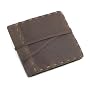 Genuine Leather CD Storage Case - Hand made in the USA, Dark Brown