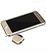 Connetech Titanium Alloy + Tempered Glass 2.5 Round Edge 9h Hardness Screen Protector for Iphone 6 4.7 Inches (Gold)