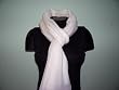 Ivory 100% Pure Silk Pashmina Scarf