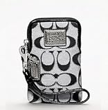 コーチ　携帯　カメラ iPhone etc　ポピー シグニチャー　メタリック　　ユニバーサルケースCoach POPPY SIGNATURE METALLIC UNIVERSAL CASE コーチ 携帯ケース