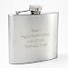 Laser Engraved Personalised Hip Flask- Father's Day