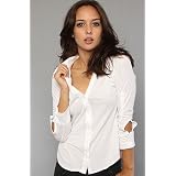 Alternative Apparel The Jennifer L S Buttondown in White,Tops (L S) for Women by Alternative
