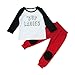 Efaster® 1Set Toddler Baby Boys Letter Printed T-shirt Tops+Pants Outfits Clothes
