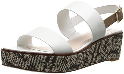 Cole Haan Women's Cambon Wedge,Optic White/Snake Print,7.5  B US