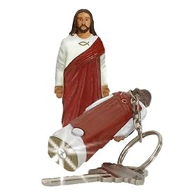 Jesus Christ Keychain with LED flashlight by