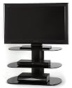 Off The Wall Flat Panel TV Stand In Black
