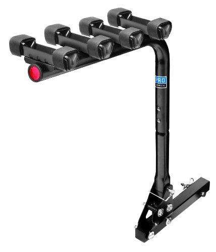 Pro Series 63124 Eclipse Black 4-Bike Hitch Mounted Bike Carrier
