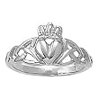 14K White Gold Claddagh Ring