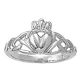 Platinum Claddagh Ring