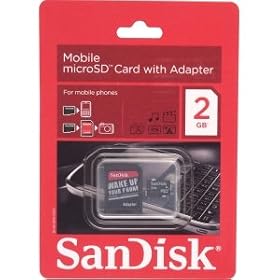 SanDisk 2GB MicroSD with Adapter