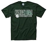 Michigan State Spartans Dark Green Show Thru Basketball T-Shirt