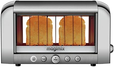 Magimix 2-Slice Stainless Steel See Through Toaster with Cool Touch Exterior and Auto Shut-Off, CHROME