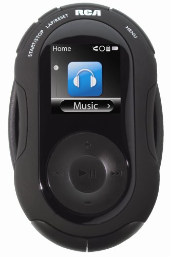 Electronics: RCA Jet 4 GB Sports MP3 Player with Video, Music, FM Radio, and Sports Features  Black 