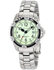 Momentum Womens 1M-DV01L0 M1 Lime Dial Stainless-Steel Bracelet Watch
