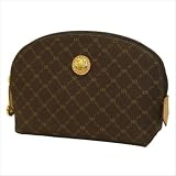 Signature Small Cosmetic Pouch in Brown