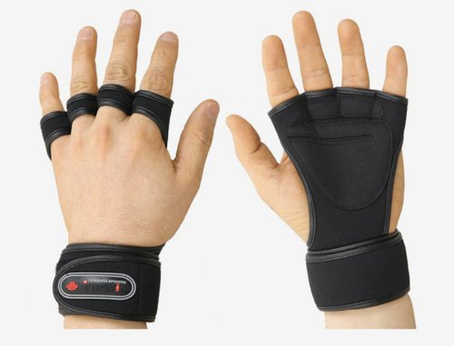GYM Weight Lifting Gloves Health Fitness Dumbbell Wrist Wrap