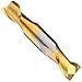 Niagara Cutter CSD230 Carbide Square Nose End Mills, Inch, Right Hand, Round Shank, TiN Finish