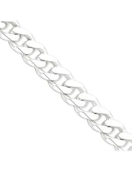 Sterling Silver 16.2mm Heavy Curb Bracelet