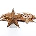 Package of 20 Rusted Metal Stars | Size: 5-1/2