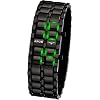 APUS Zeta Black-Green Montre LED pour Hommes Point Culminant de Design