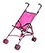 Precious Toys Hot Pink Umbrella Doll Stroller, Black Handles and Hot Pink Frame - 0128A
