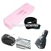 (Sansa Express 5 In 1 Kit) Sandisk Sansa Express Skin Covers + Universal Armband + USB Black Car Cha