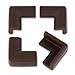 KINGLAKE Thick Baby Safety Softener Table Edge Guard Protector (12PCS Coffee)