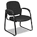 Alera Reception Lounge Series Sled Base Guest Chair, Black Fabric (4 Chairs)