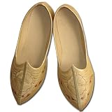 Makdi Crayp Punjabi Shoe With Tilla And Thread Work For Men (Free Shipping, No Minimum Purchase)