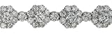 Platinum Diamond Cluster Bracelet (20.90 cttw, E-F Color, VS1-VS2 Clarity), 7