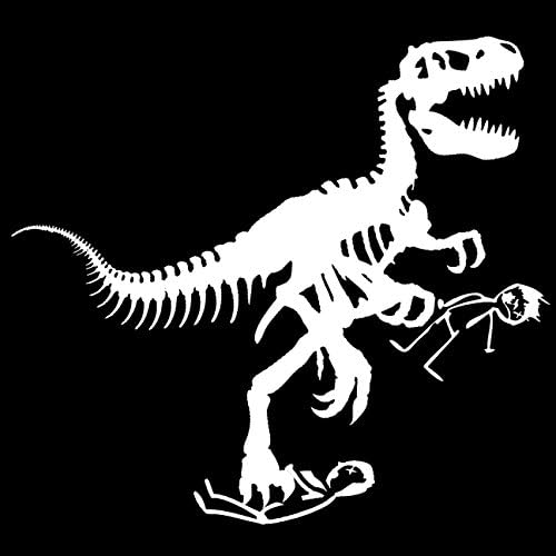 YOUR STICK FIGURE FAMILY Was Delicious Decal T-Rex Nobody cares about YOUR STICK FIGURE FAMILY Funny Vinyl Sticker 8 1/2 "x 5 1/2"