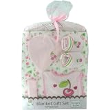 Baby Blanket Gift Set – 6 piece w/Washcloth, Blanket, Hat, Bib, Hanger, Booties (Pink) 41Gk7ut1V%2BL. SL160 Baby Blanket Gift Set 6 piece w/Washcloth, Blanket, Hat, Bib, Hanger, Booties (Green)