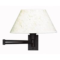 Kenroy Home 30110BRZ Simplicity Wall Swing Arm Lamp, Bronze