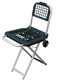 Cheapest!! Vestil LC-803 Steel and Plastic Multi-Function Luggage Cart/Chair, 3″ x 3/4″ Wheel, 65 lbs and 225 lbs Capacity, Folded 26-1/2″ Length x 13″ Width x 17″ Height